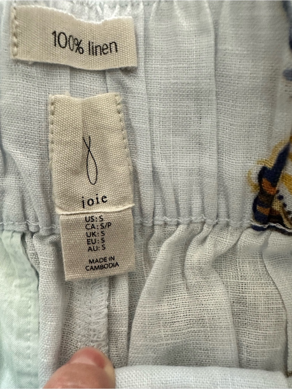 SOLD 💖NWOT JOIE High Waisted Floral Linen Shorts w/ Matching Belt - Picture 4 of 9